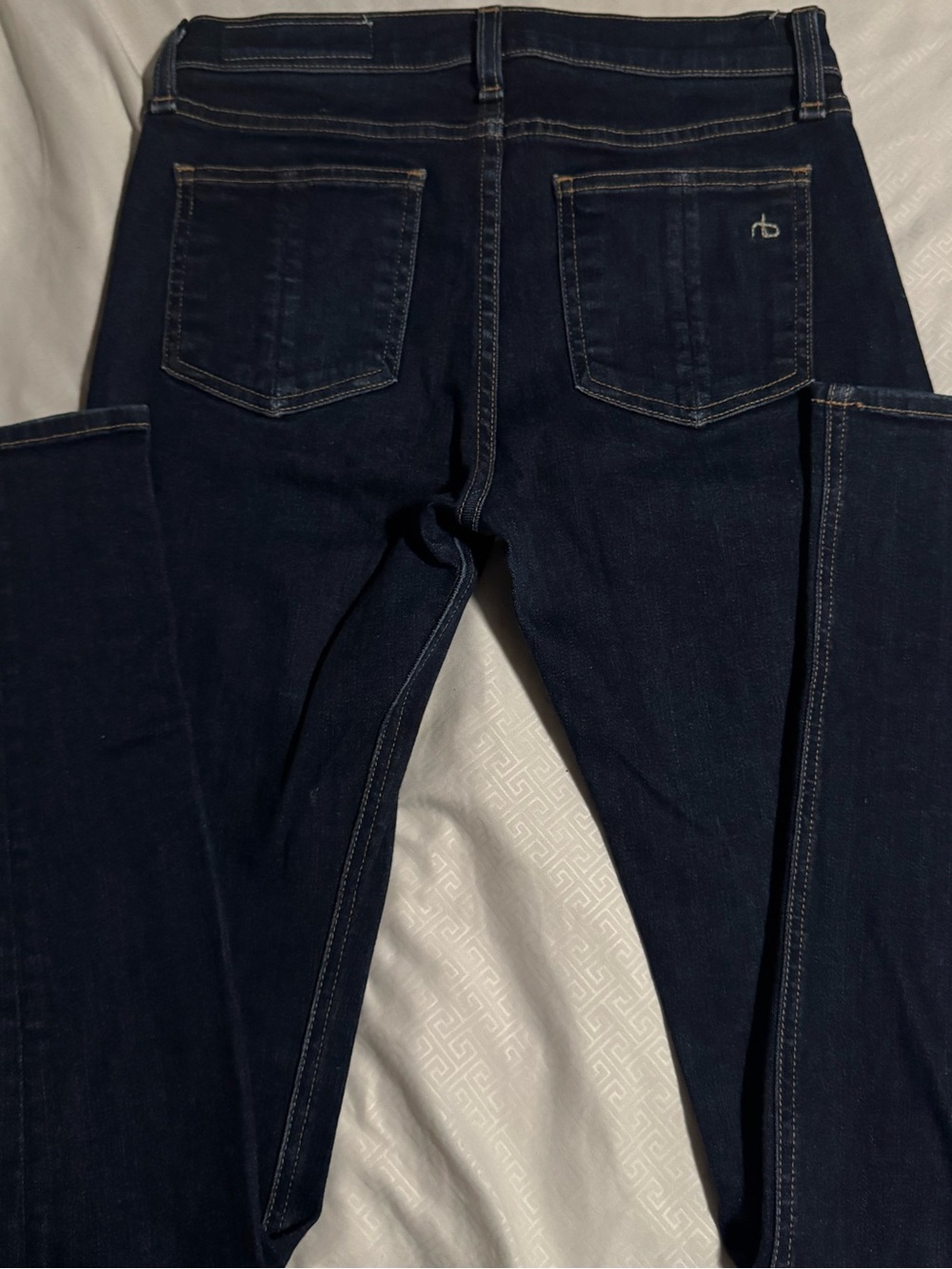Rag & Bone High Rise Skinny Jeans 26 Dark Wash Stretch Denim